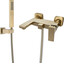 Змішувач для ванни VBI Loreno Brushed Gold VBI-050206BG (брашоване золото, з лійкою та шлангом), Колір виробника: золото брашоване (матове), фото 