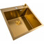 Кухонна мийка Valeso Handmade PVD Gold SP000044305 (50x50 см, золото, 3.0/0.8 мм, з дозатором та сифоном), Доступні розміри: 50x50, Колір виробника: золото, Тип поверхні: PVD, фото 