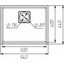 Мойка для кухни Valeso Ameli 5444 (SP000051496, 54х44 см, серый муссон), Цвет производителя: серый муссон, фото 