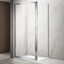 Душевая кабина Dusel A-518 A51880900 (80x90 см, стекло прозрачное, профиль хром), Доступные размеры: 80 x 90, Цвет производителя: прозрачное стекло, отделка хром, фото 
