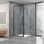 Душевая кабина Dusel DL198B/DL196B Black Matt 519892 (90x90 см, стекло прозрачное, профиль черный матовый), Доступные размеры: 90 x 90, Цвет производителя: прозрачное стекло, отделка черная матовая, фото 