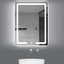 Зеркало для ванной комнаты Dusel DE-M3001 630017 (65x80 см, с LED-подсветкой, диммером, подогревом, часами и температурой), Доступные размеры: 65 x 80, фото 