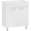 Тумба RJ Kink-L с умывальником RJ Jenor RJFU041-4190WHSET(RJFU041-4190WH+RZJ910) (RZJ910, 90 см, белая глянцевая, напольная), Доступные размеры: 90 x 85, фото 