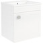 Тумба RJ Atlas с умывальником RJ Jenor RJFU005-10WH (RZJ510, 50 см, белая глянцевая, подвесная), Доступные размеры: 50 x 54, Цвет производителя: белый глянец, фото 