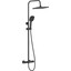 Душова система із термостатом Imprese Modus BT Black Matt t048B08210SR (чорна матова, з виливом), Колір виробника: чорний матовий, фото 