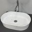 Раковина VBI Verona 50 Marble White Glossy VBI-011330 (50x34 см, белый мрамор глянцевый), Доступные размеры: 50 x 34, Цвет производителя: белый мрамор глянцевый, фото 