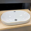 Умивальник VBI Gaeta S White/Gold Edge VBI-018067 (55x36 см, білий глянсовий/золотий), Доступні розміри: 55 x 36, Колір виробника: білий глянець, золото, фото 