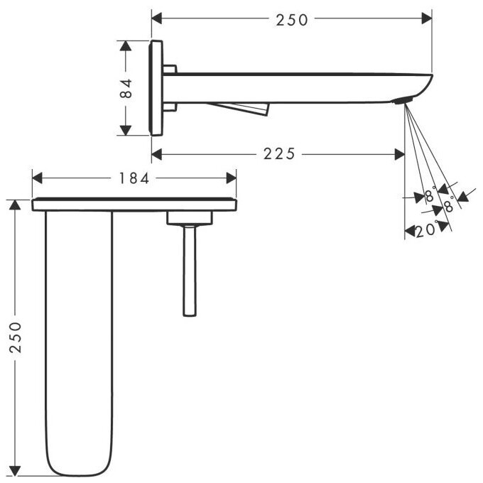 Смеситель для раковины Hansgrohe Puravida 15085000, фото 3