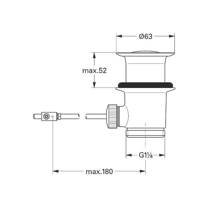 Донний клапан Grohe 28910000, фото , изображение 2