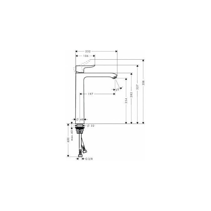 Змішувач для раковини Hansgrohe Metris 31184000, фото , изображение 5