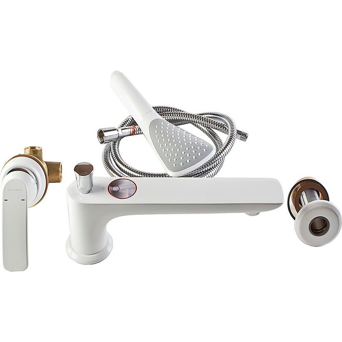 Змішувач на борт ванни Kludi Balance 524479175 (білий, на три отвори), фото 