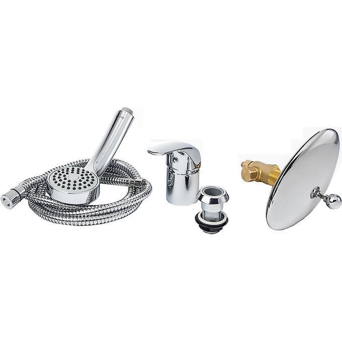 Смеситель на борт ванны Ravak Rosa RS 025.00CR (X07P003, каскадный излив, на три отверстия), фото 4