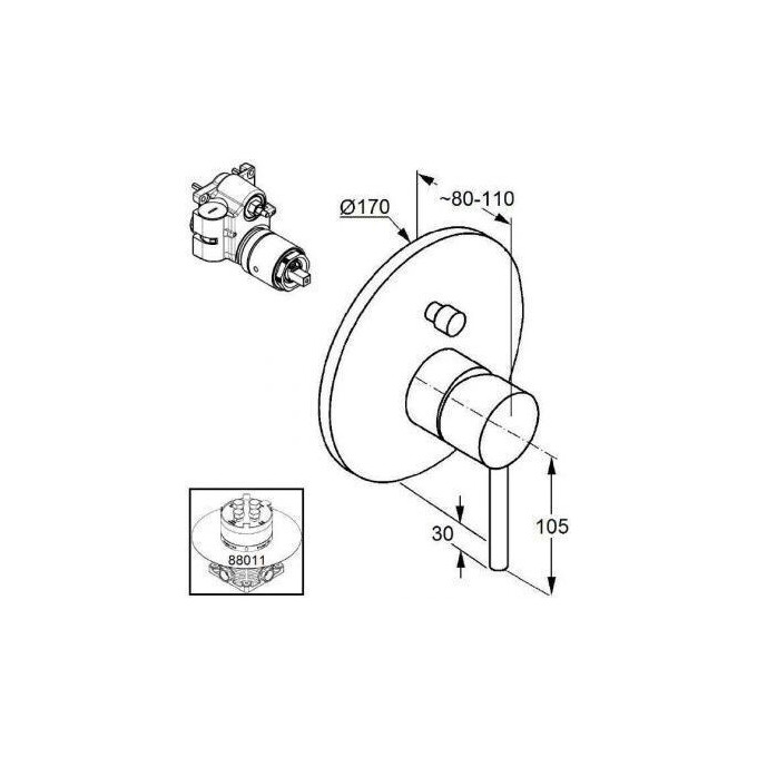 Зовнішня частина Kludi Bozz 386570576, фото , изображение 2