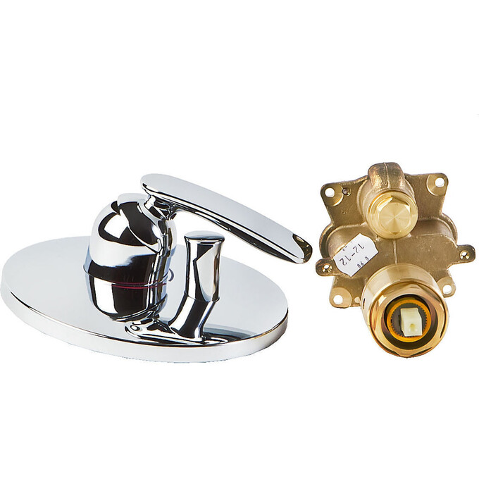 Смеситель скрытого монтажа для ванны Kludi Balance 526509175 (белый, внутренняя часть в комплекте), фото 2