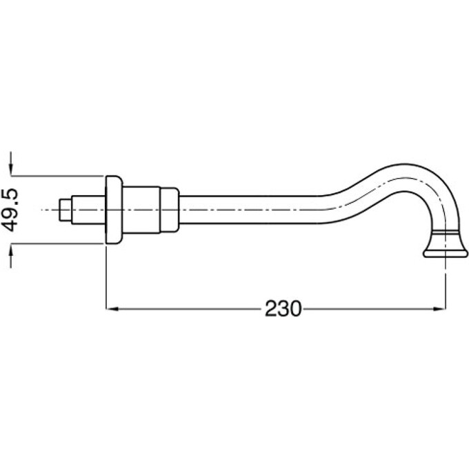 Вилив зі стіни Bugnatese Accessori RICBR19326, фото , изображение 2