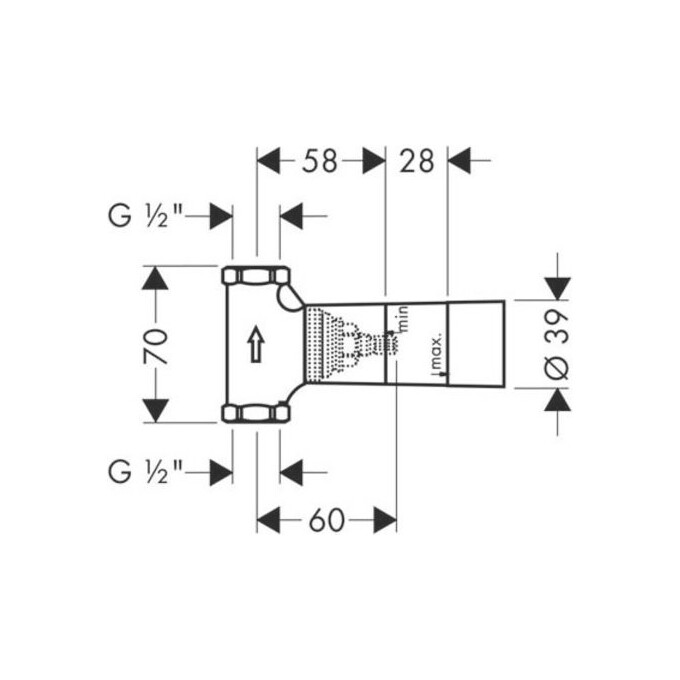 Запорный вентиль Hansgrohe 15974180, фото 2