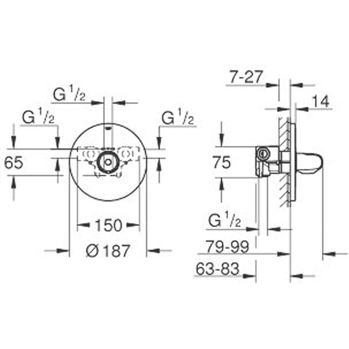 Центральний термостат Grohe Grohtherm 34573000, фото , изображение 3