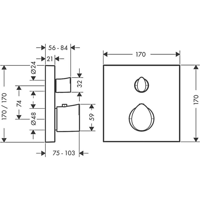 Центральный термостат Axor Starck Organic 12715000, фото 2