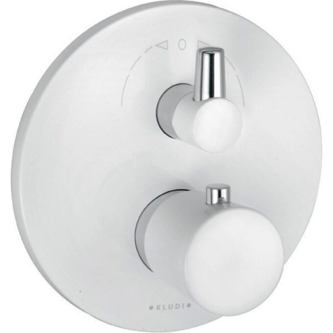 Термостатический смеситель скрытого монтажа для ванны Kludi Balance 528309175 (белый/хром), фото 