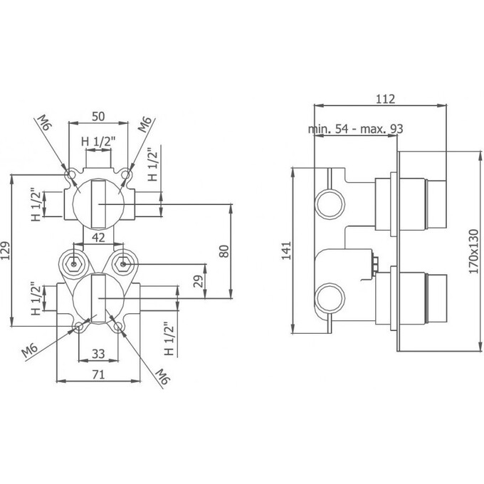 Термостатический смеситель Grb Kala 142800, фото 2