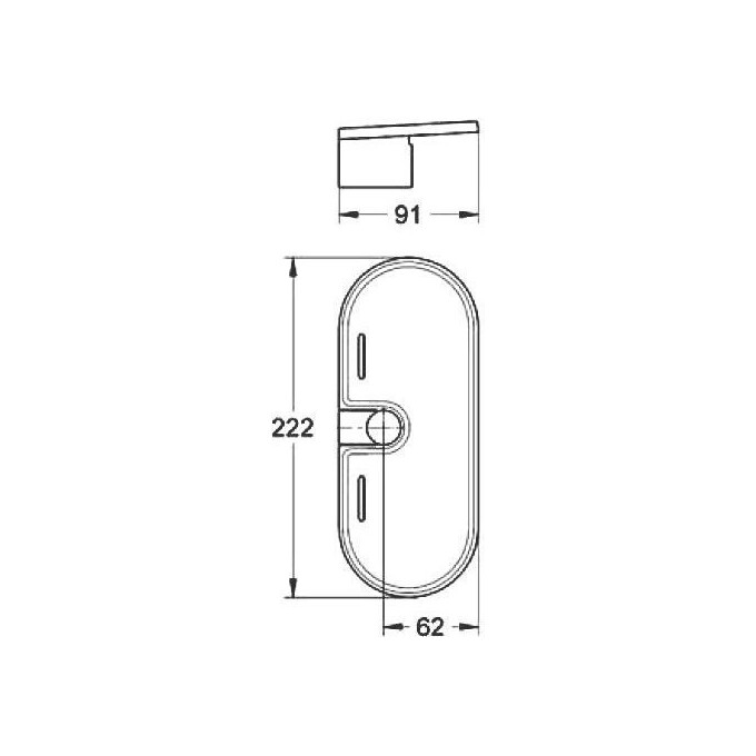 Мильниця - поличка Grohe Tempesta 27596000, фото , изображение 3