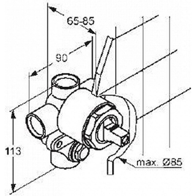 Встраиваемый механизм Kludi 38624N, фото 2
