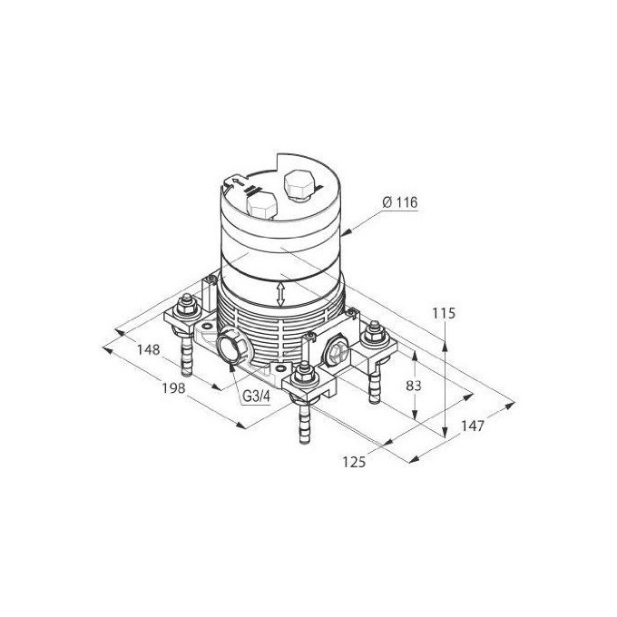 Монтажний блок Kludi Flexx Boxx 88088, фото , изображение 2