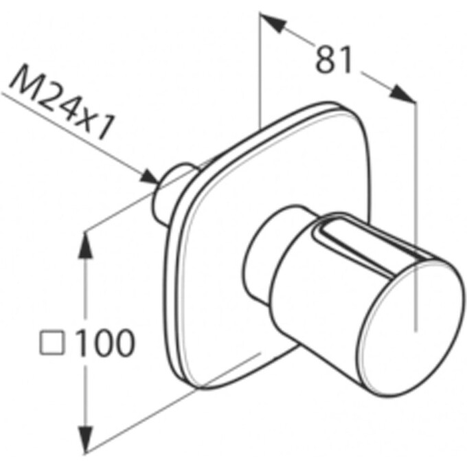 Переключающий вентиль Kludi Ambienta 538470575, фото 2