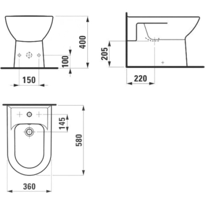 Биде комнату Laufen Pro H8329510003041, фото 4