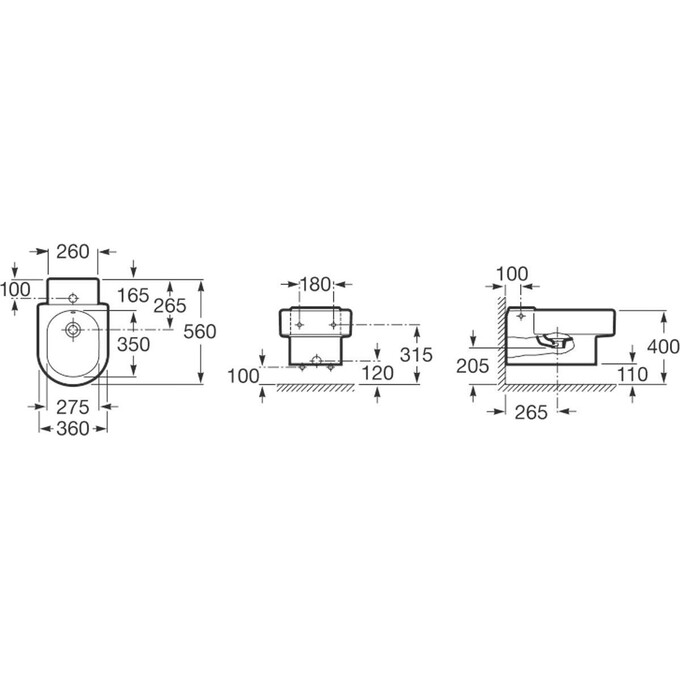 Біде Roca Happening A357565000, фото , изображение 2