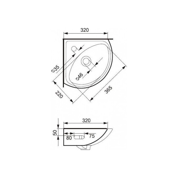 Раковина Cersanit K11-0013, фото , изображение 3