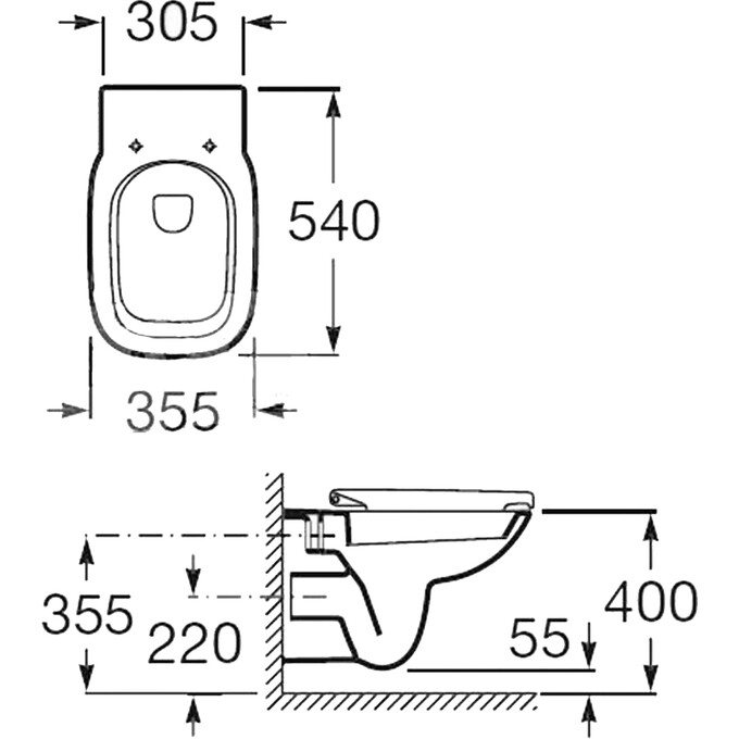 Підвісна чаша унітазу Roca Debba A34H99L000, фото , изображение 2