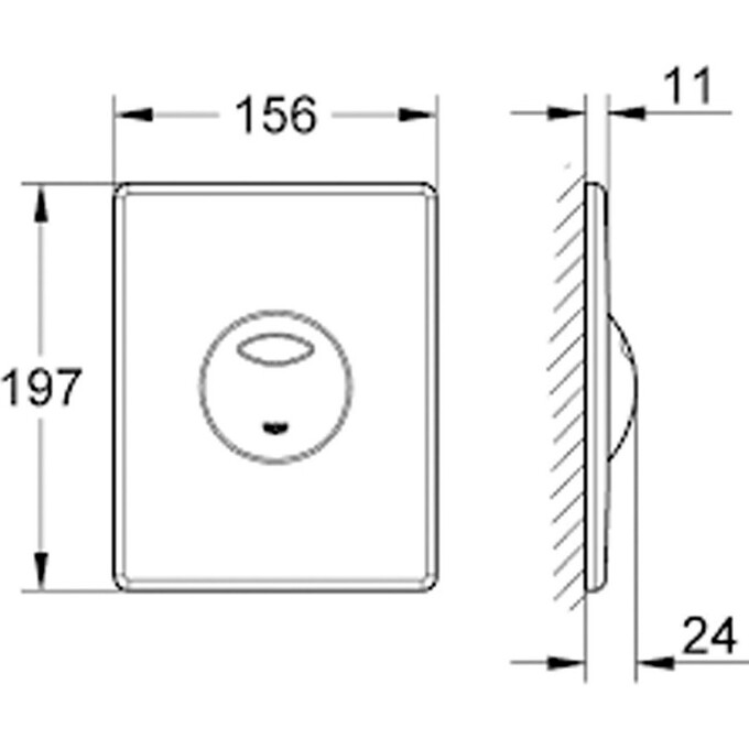 Клавіша змиву Grohe Skate & Skate Air 38862SD0, фото , изображение 2