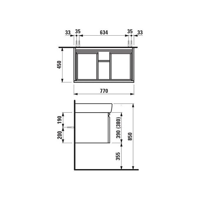 Тумба під раковину Laufen Pro A H4830620954231, фото , изображение 3