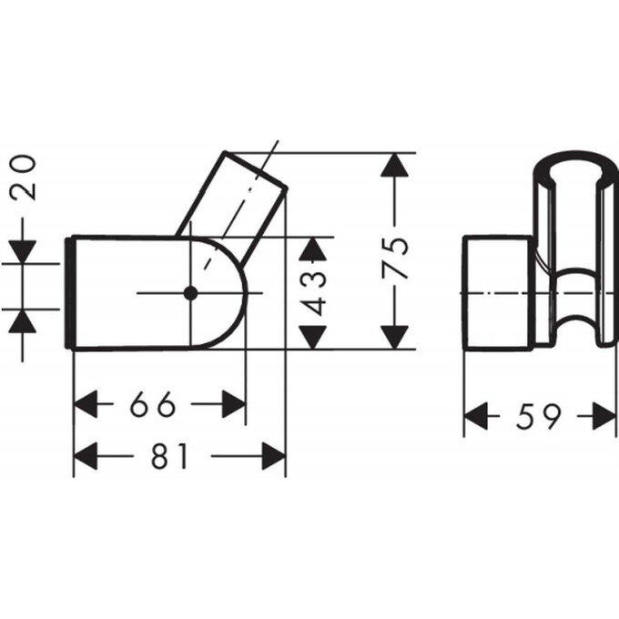 Настінний утримувач Hansgrohe 28328000, фото , изображение 2