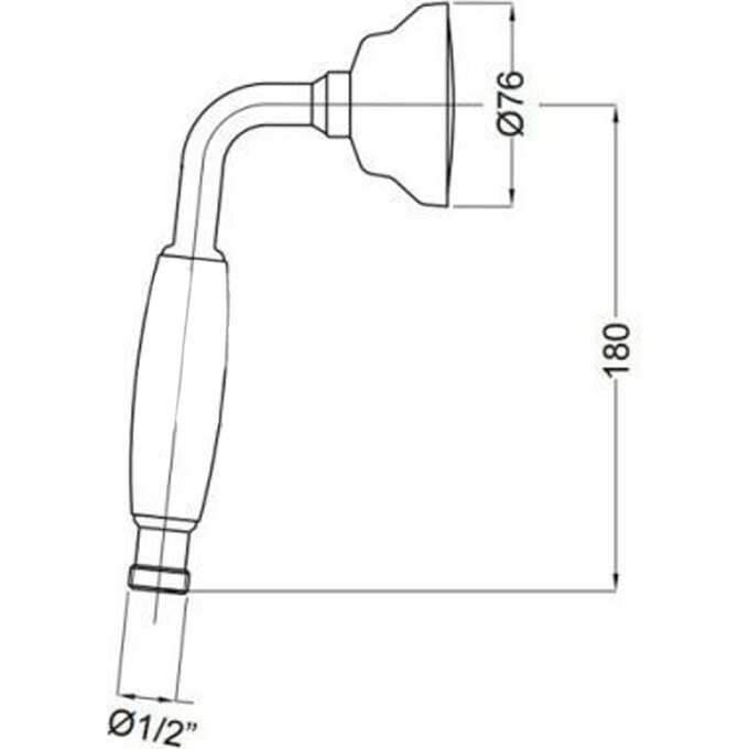 Ручна лійка в ретро-стилі Bugnatese Accessori RICBR19151, фото , изображение 2