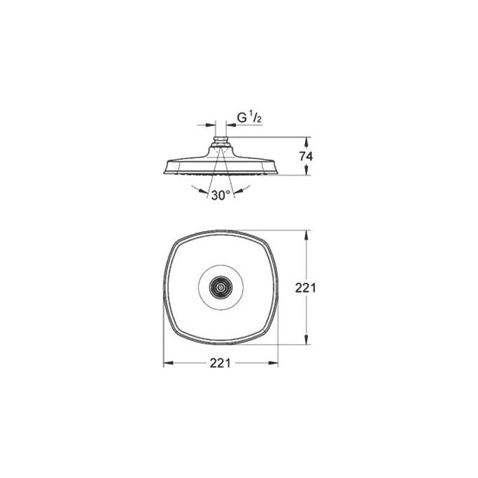 Душова лійка Grohe Grandera 27974000, фото , изображение 2