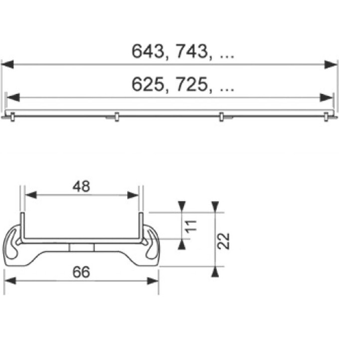 Канал дренажний Tece 600970, фото , изображение 2