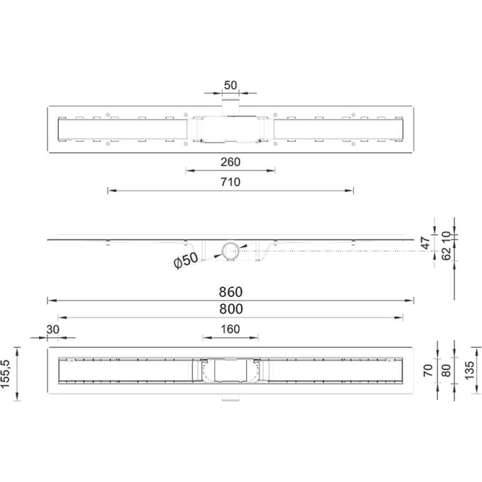 Душовий канал Styron STY-F-80, фото , изображение 4