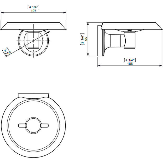 Металлическая мыльница Sonia E-Plus 124572, фото 2