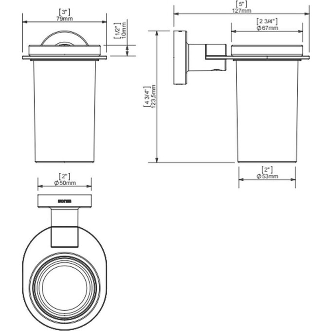 Стакан в ванную Sonia Tecno Project Black 166237, фото 2