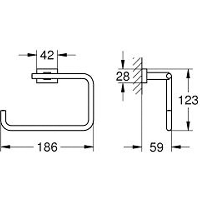 Рушникотримач Grohe Essentials 40510001, фото , изображение 2