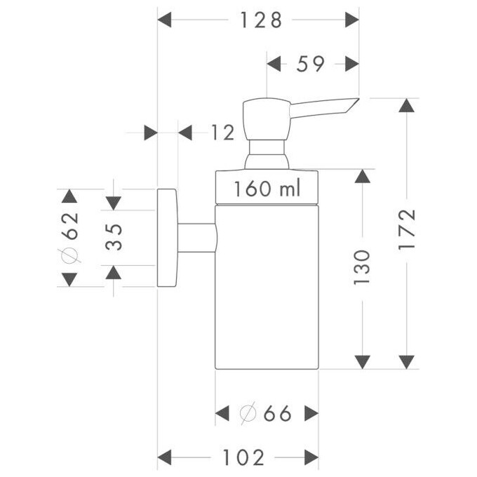 Диспенсер для мыла Hansgrohe Logis 40514000, фото 2