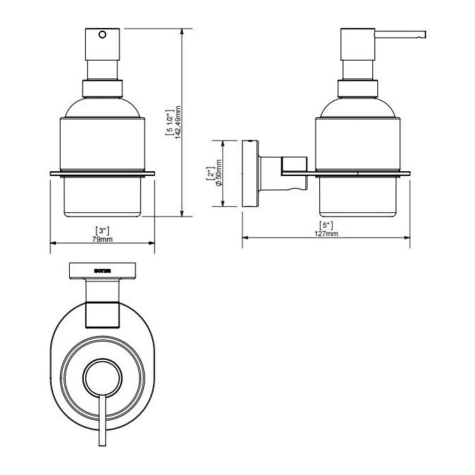 Дозатор с держателем Sonia Tecno Project 118281, фото 2