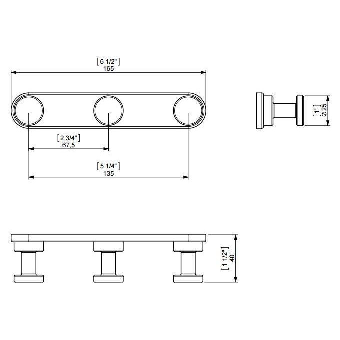 Планка з гачками Sonia Tecno Project 116904, фото , изображение 2