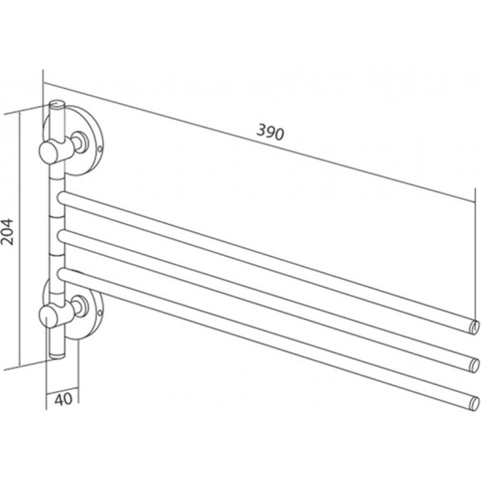 Полотенцедержатель тройной Am.Pm Bliss A5532764, фото 2