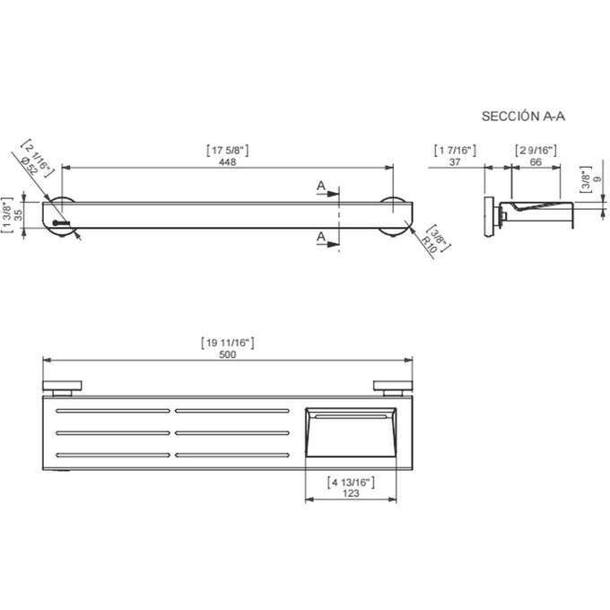 Металева полиця Sonia Tecno Project 159598, фото , изображение 2