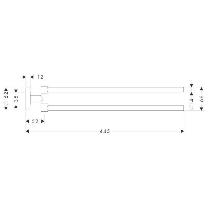 Полотенцедержатель Hansgrohe Logis 40512000, фото 5