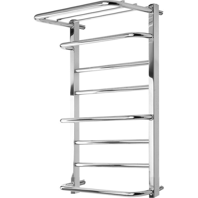 Водяной полотенцесушитель Mario Люксор 1.2.4400.03.P (4820111353286, 800x530, хром/белый глянец/черный матовый/графит/золото, с полкой), фото 4