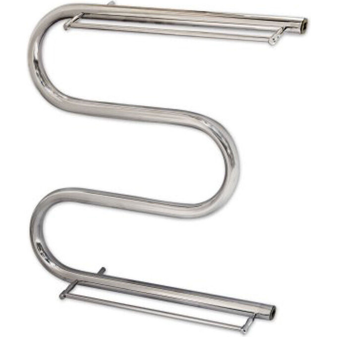 Водяной полотенцесушитель Mario Змейка ∅30 1.1.3101.05.P (4820111350599, 530x600, хром/сатин/белый глянец/черный матовый/графит/золото/бронза, с полкой), фото 